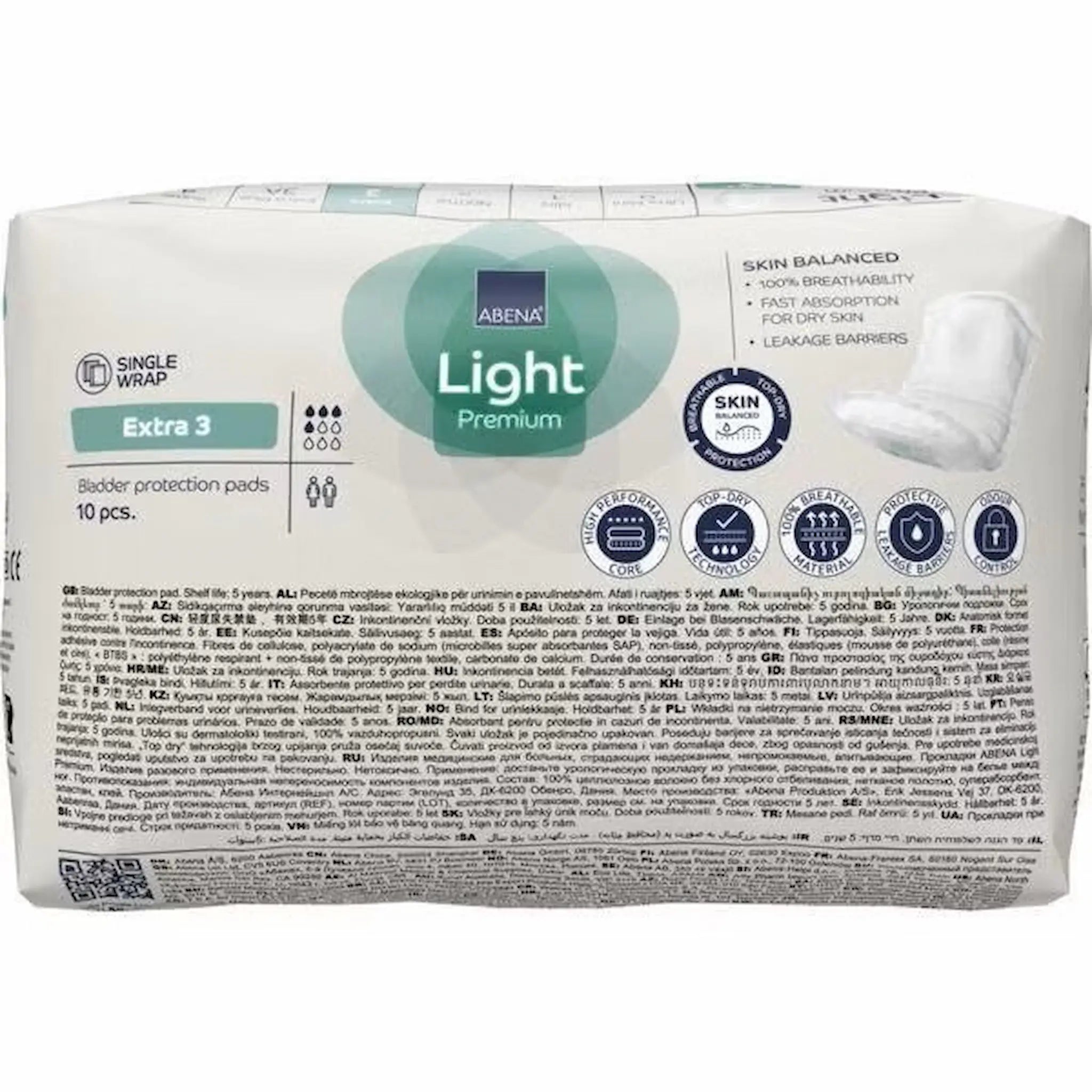Abena Light Extra 3 - Protection urinaire féminine ultra discrète