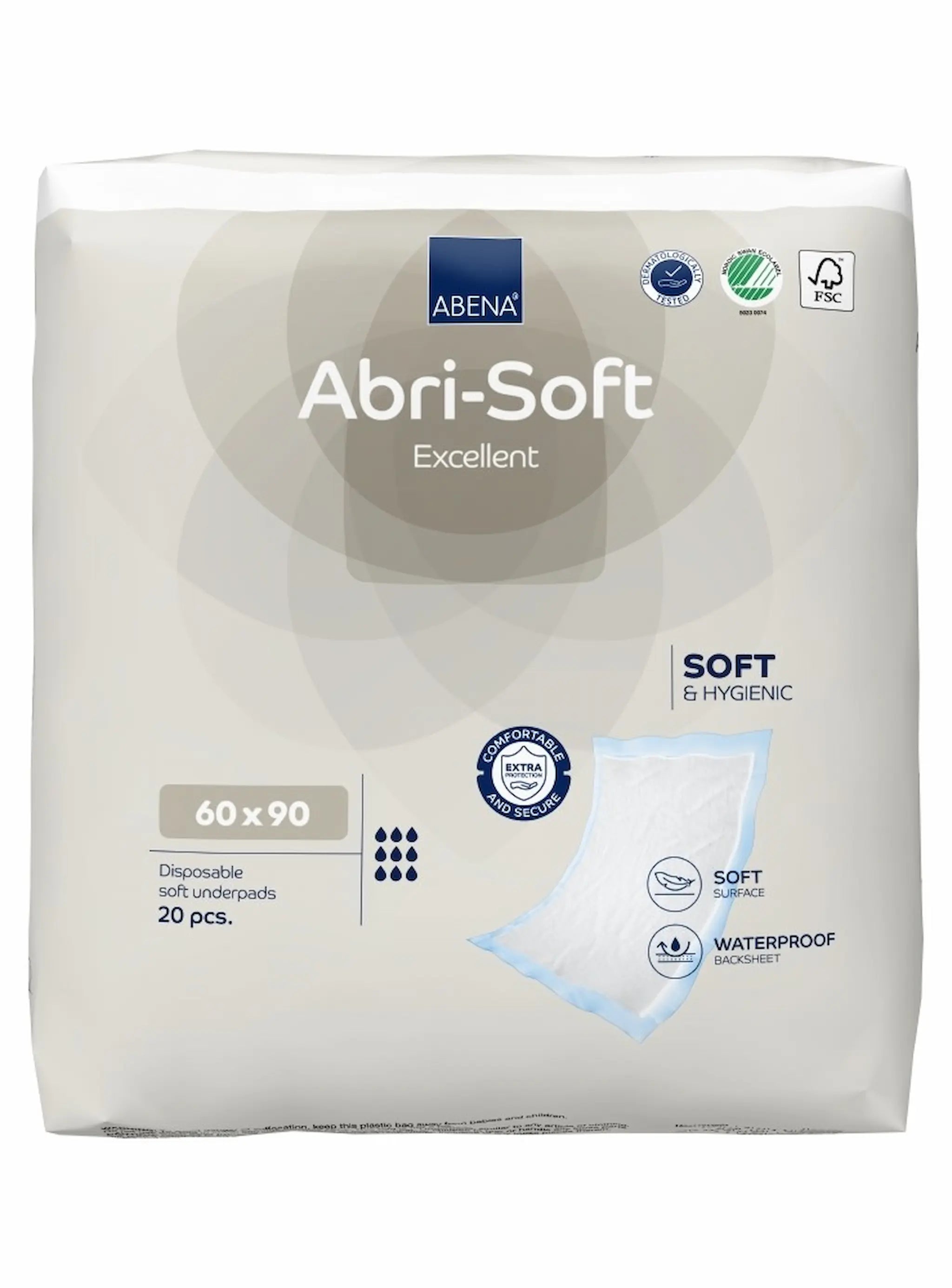 Alèses Jetables 60x90 cm – Abena-Frantex – Abri-Soft Exellent – Paquet de 20