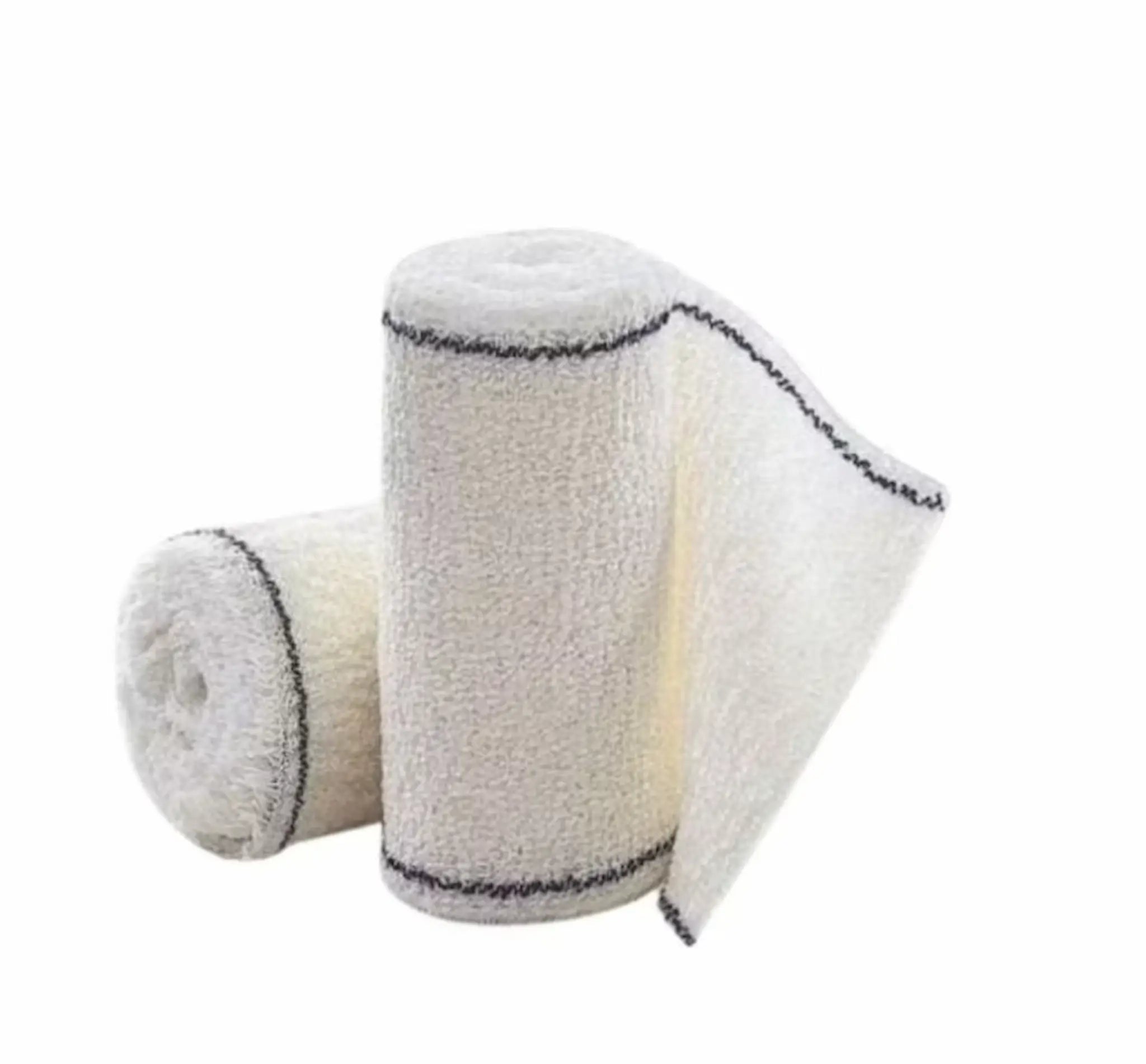 Lot de 10 - Bande Crêpe Extensible 4 m x 10 cm – Blanc