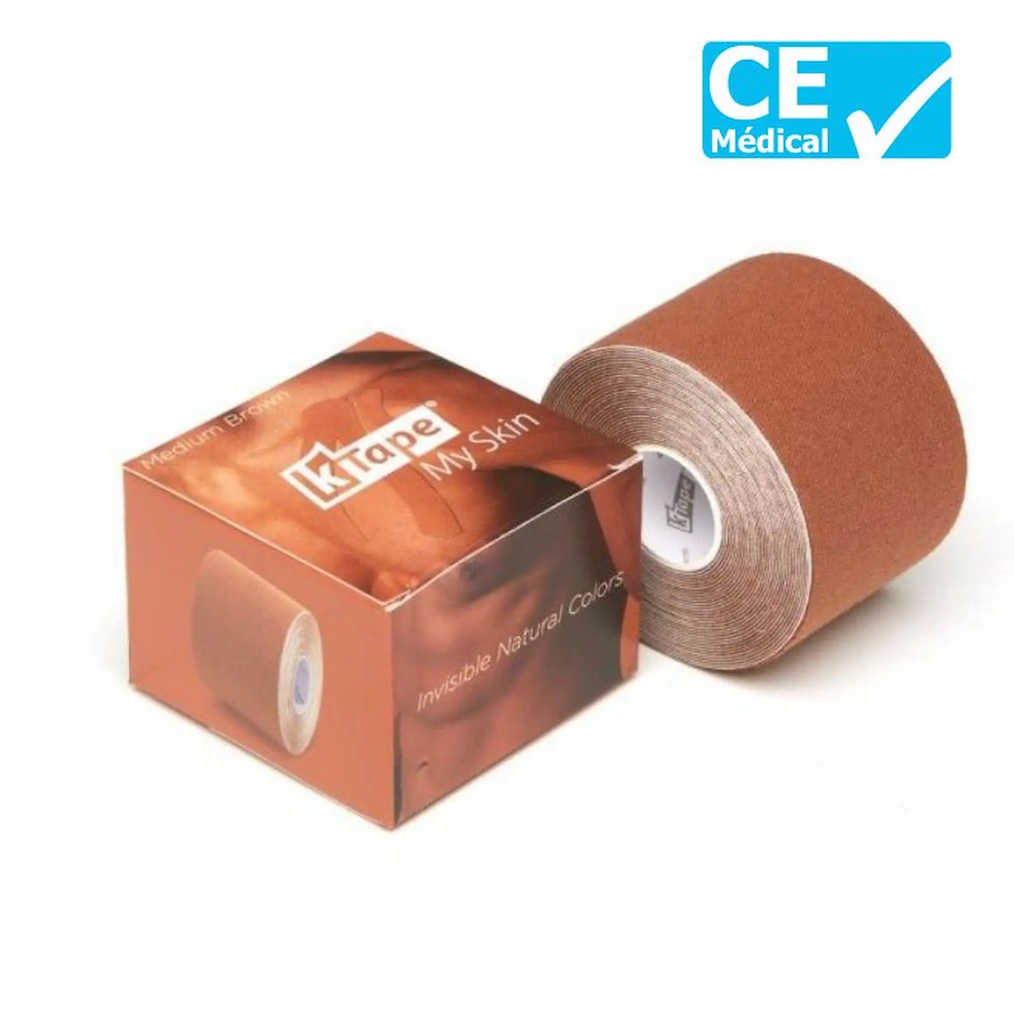 Bande Taping K-Tape 5 m – Sissel – Marron