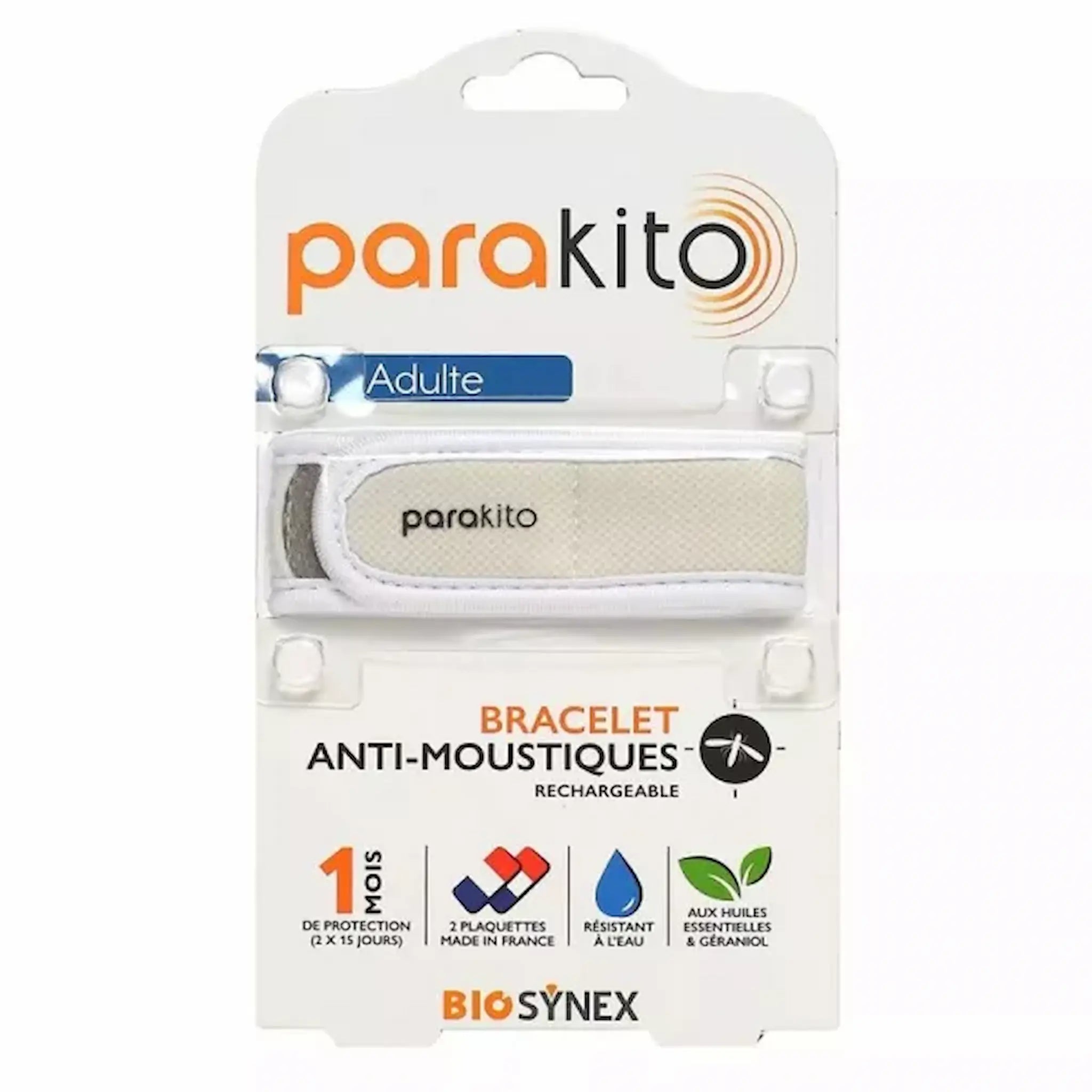 Bracelet Anti-Moustiques Rechargeable – Parakito – Adulte