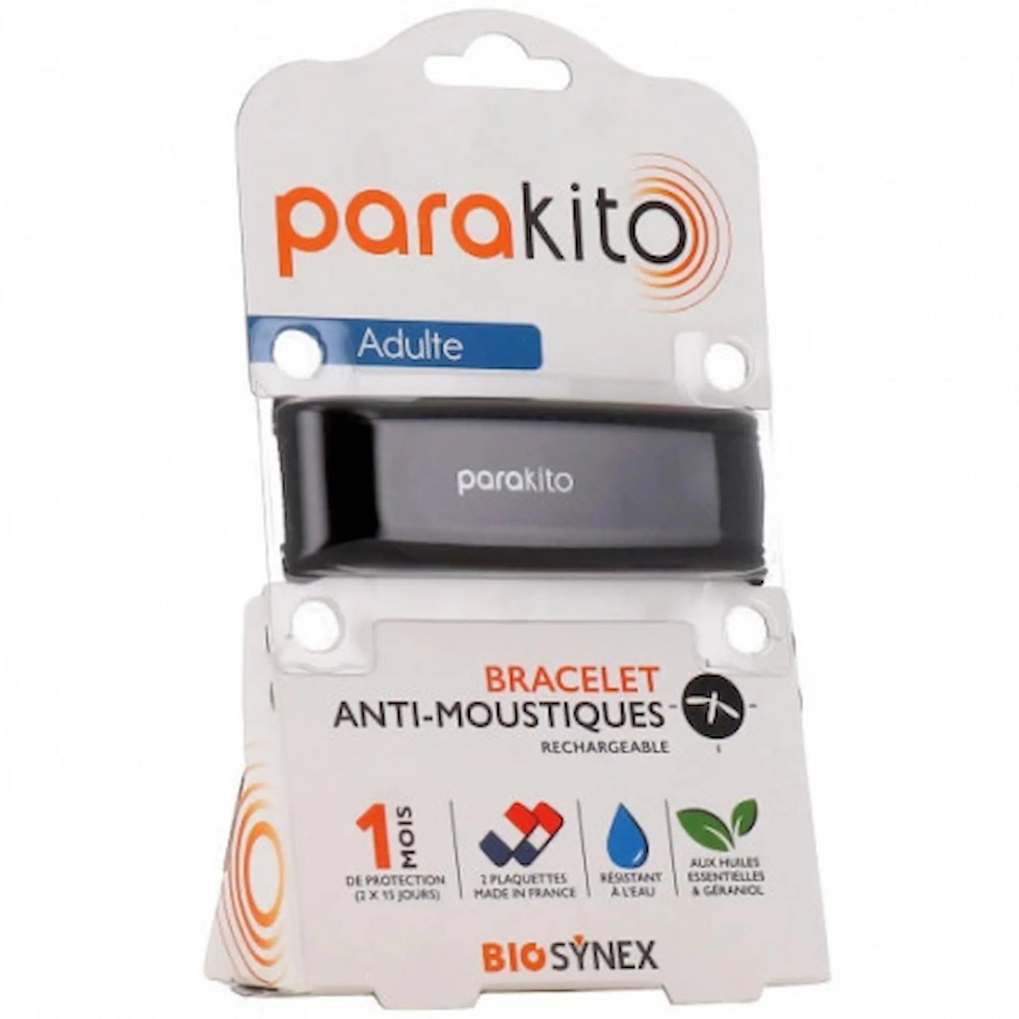 Bracelet Anti-Moustiques Rechargeable – Parakito – Adulte
