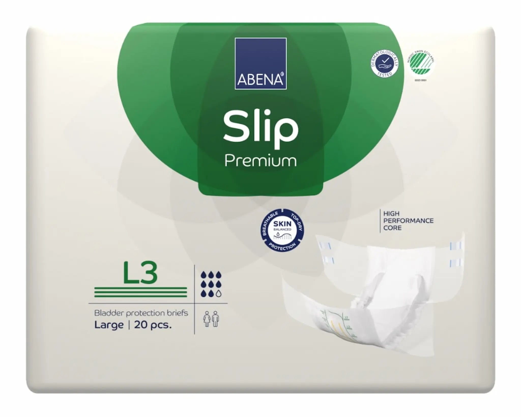 Change Complet Slip L3 Premium – Abena-Frantex – Large – Blanc