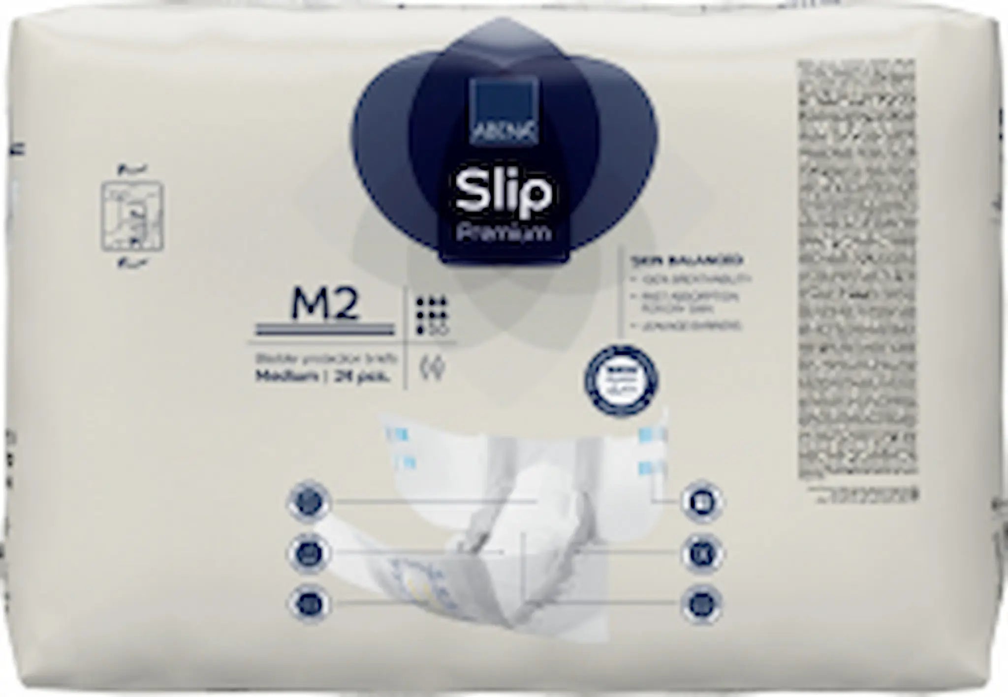 Change Complet Slip M2 Premium – Abena-Frantex – Medium – Blanc