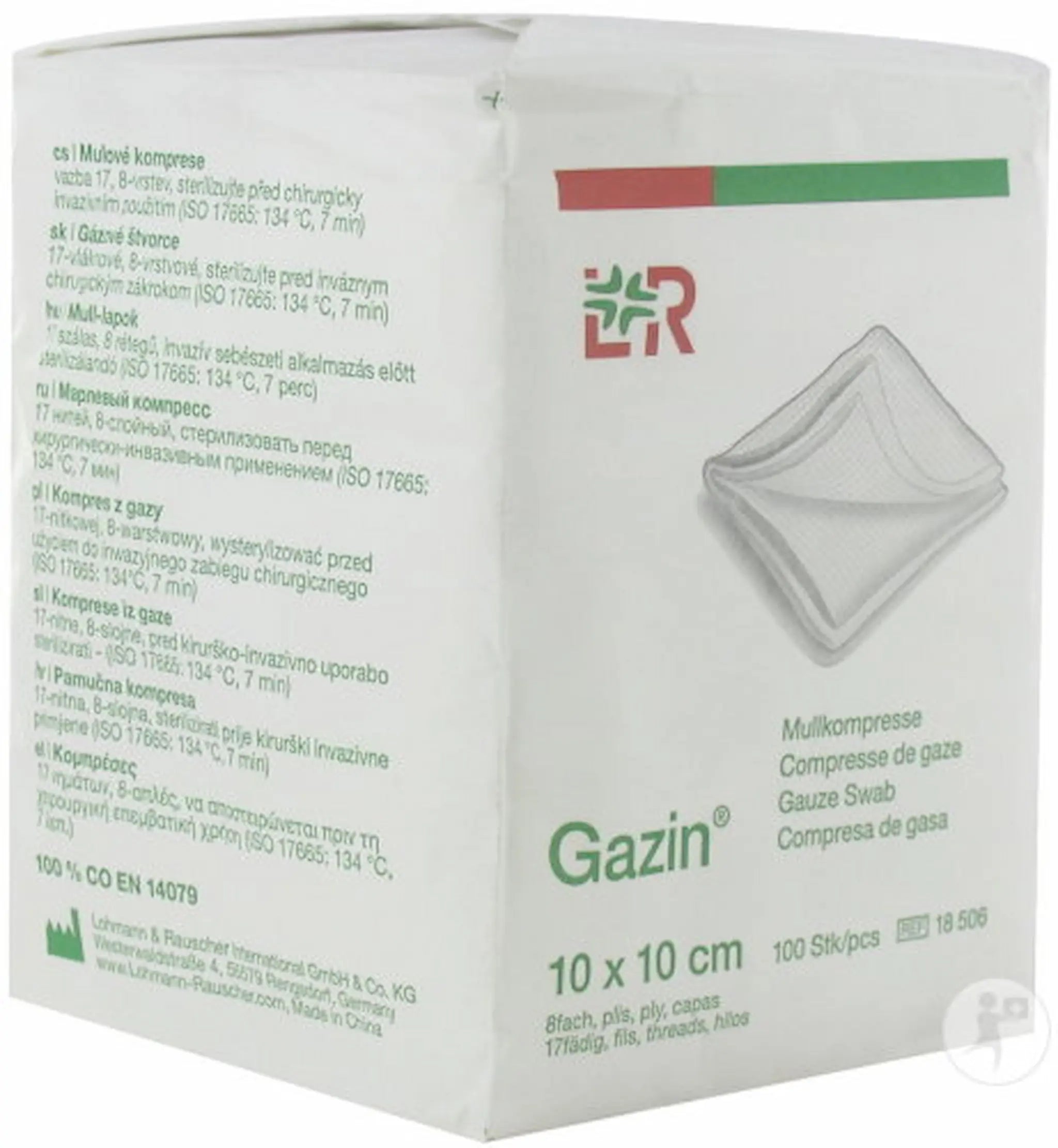 Compresse de gaze non stérile - 10 x 10 cm – Non tissée – Blanche x100