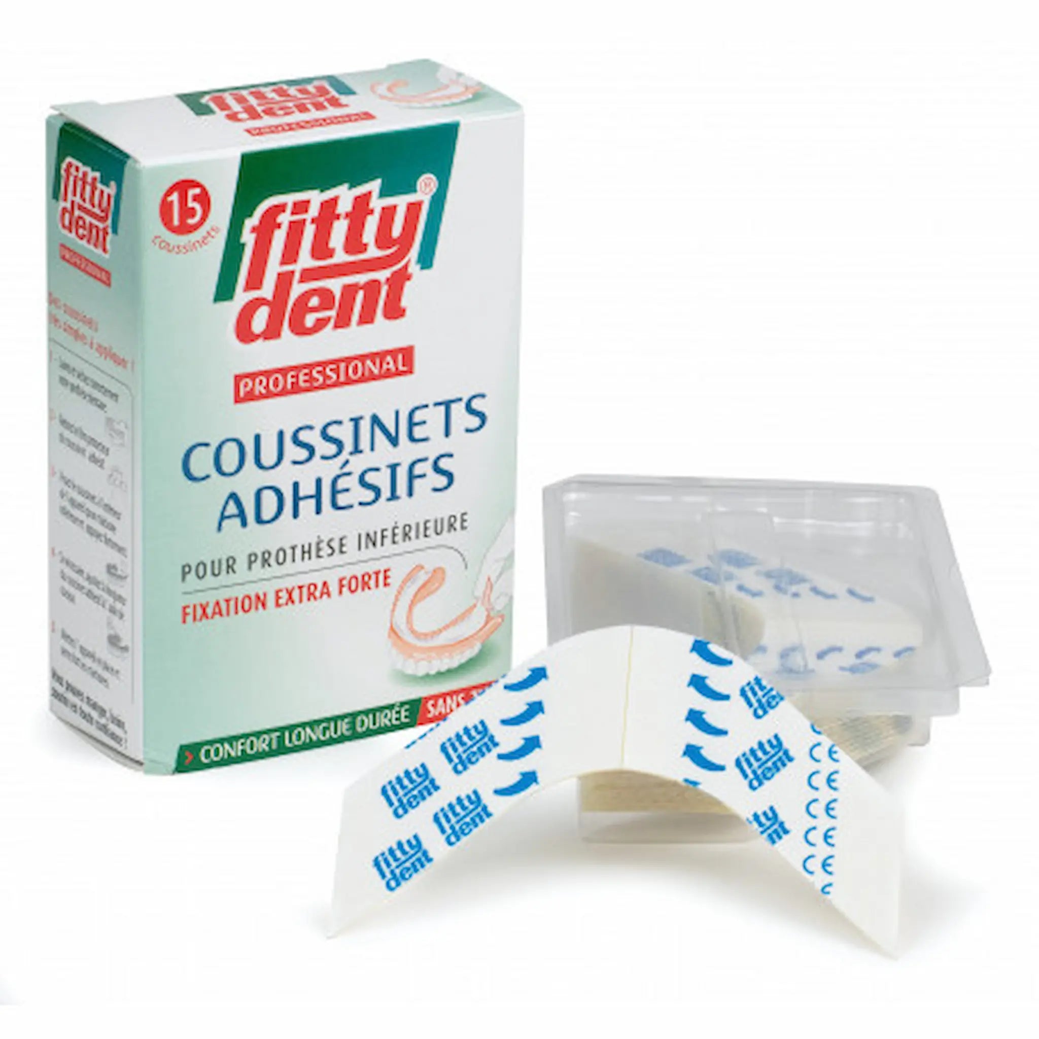 Coussinets Adhésifs Fittydent pour Prothèse Inférieure