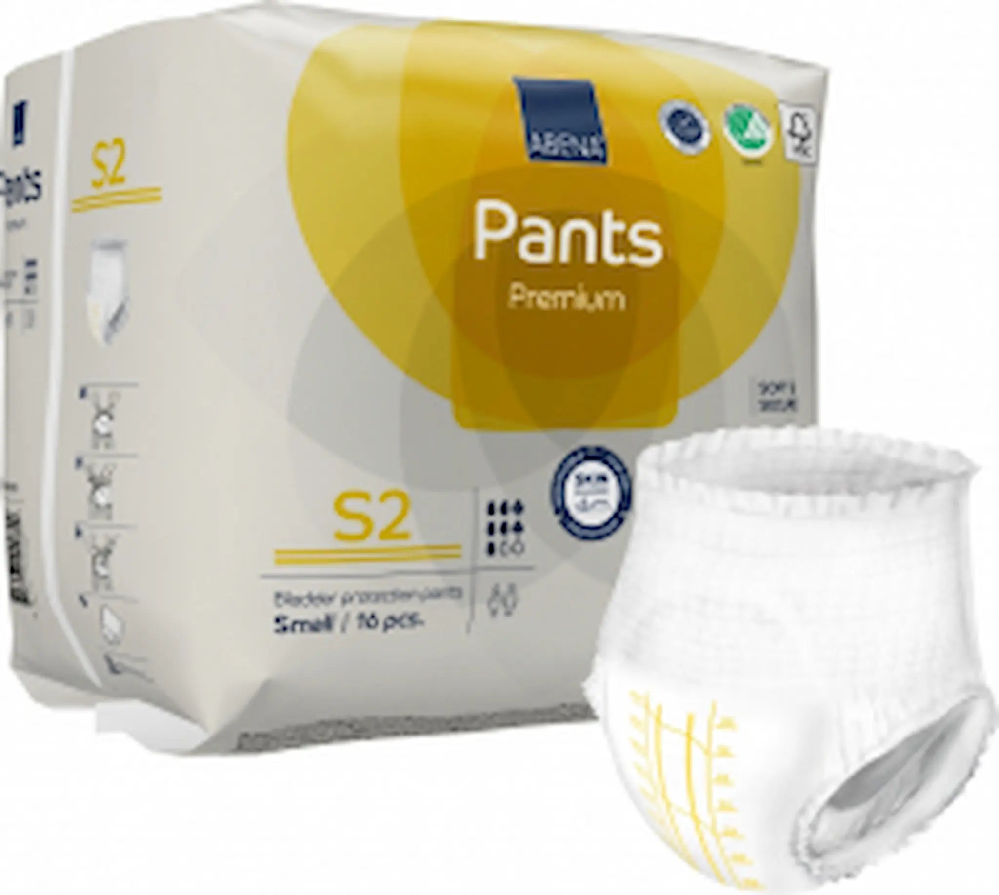 Culottes Absorbantes Pants S2 Premium – Abena-Frantex – Small – Blanc