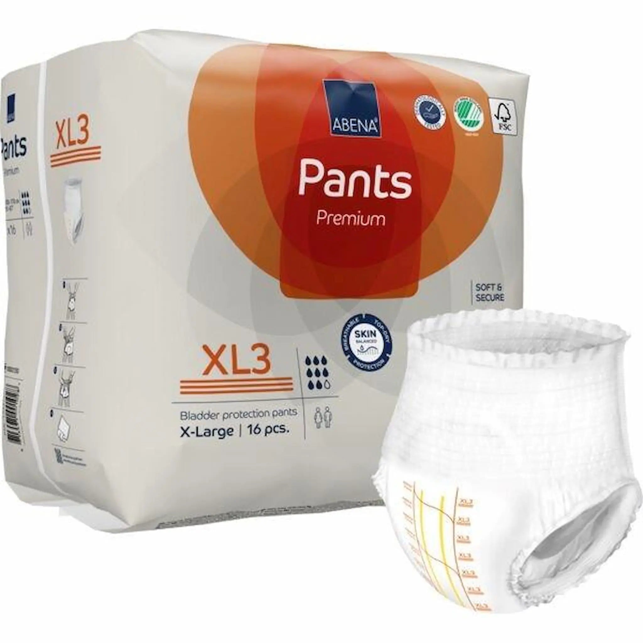 Culottes Absorbantes Pants XL3 Premium – Abena-Frantex – Extra Large – Blanc