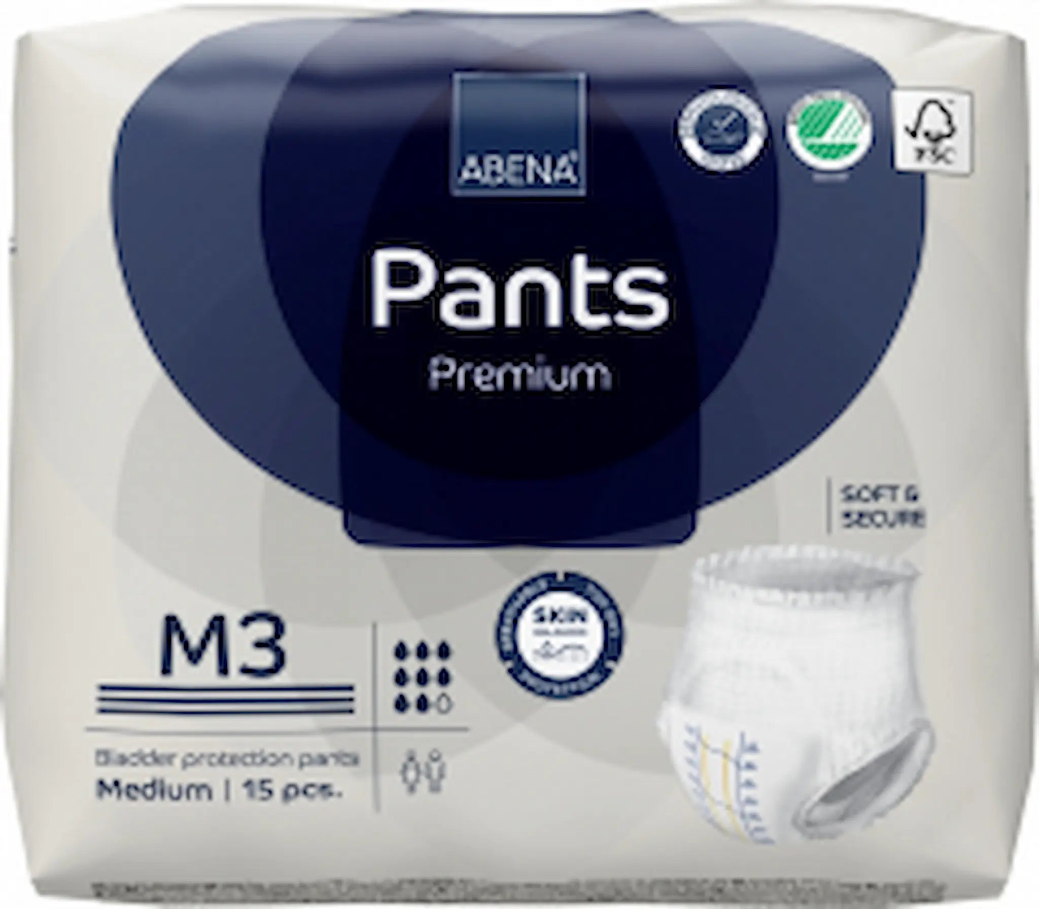 Culottes Absorbantes Pants M3 Premium – Abena-Frantex – Medium – Blanc