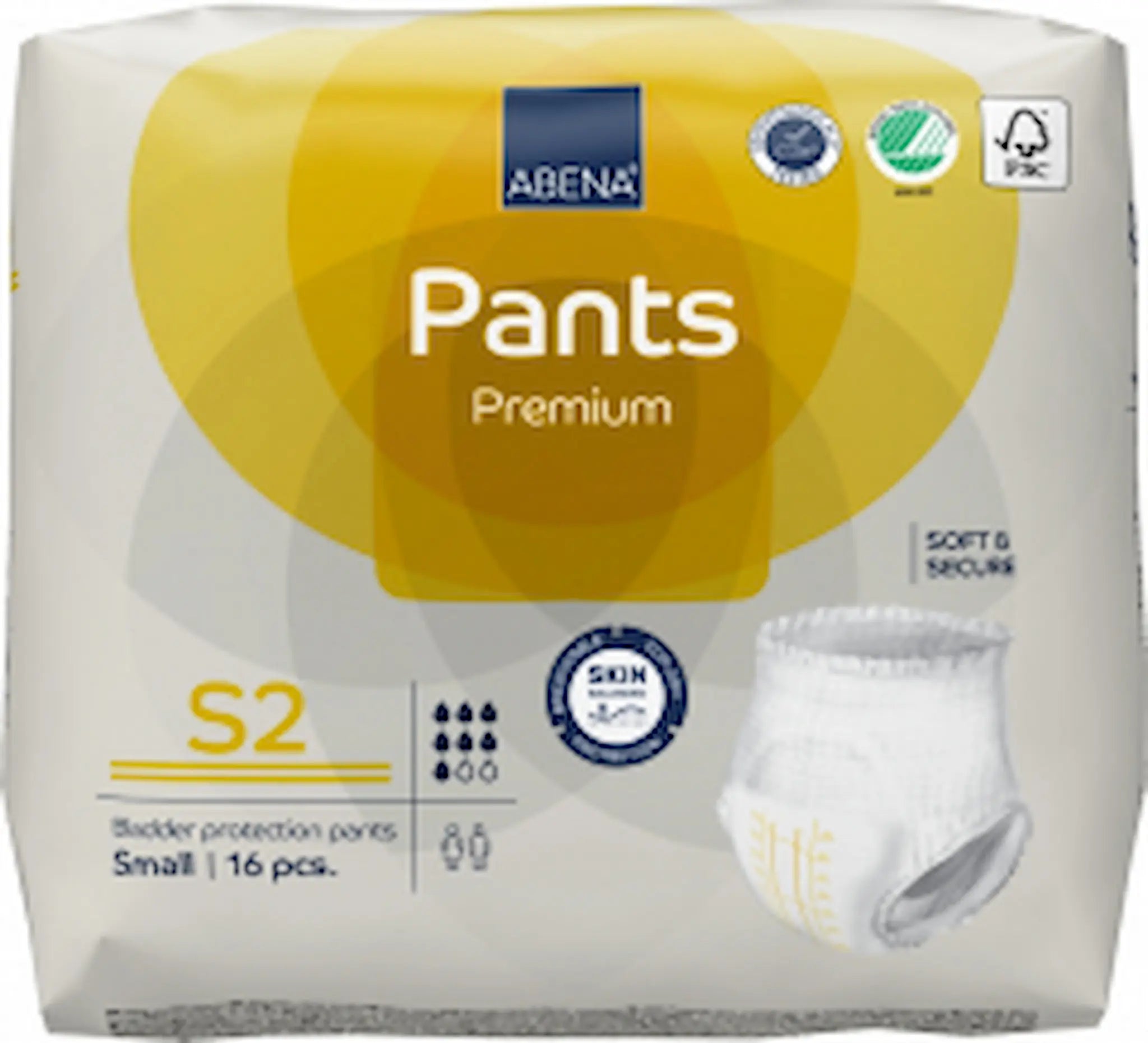 Culottes Absorbantes Pants S2 Premium – Abena-Frantex – Small – Blanc