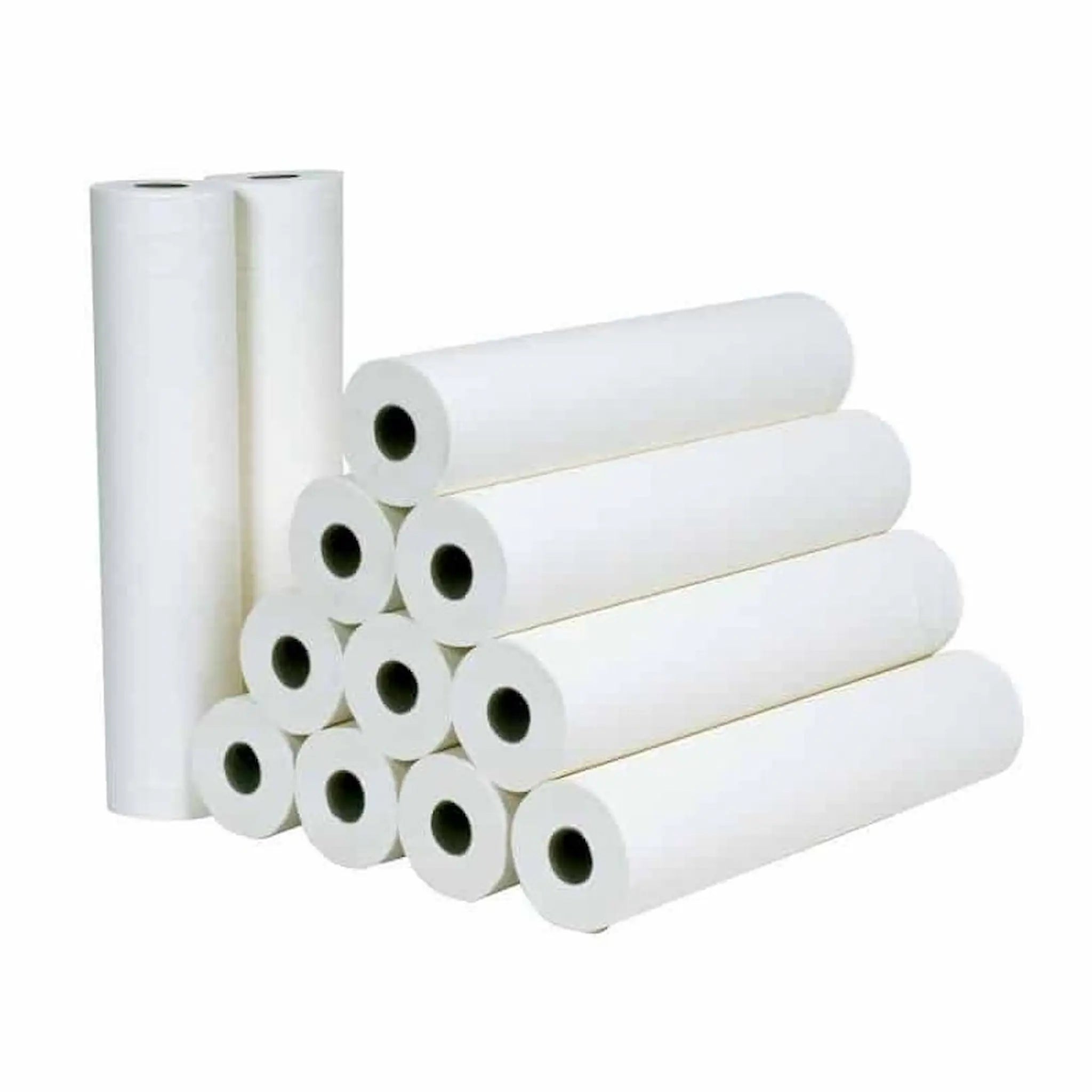 Draps d'examen - 12 rouleaux de 150 feuilles 50x35cm - Blanc