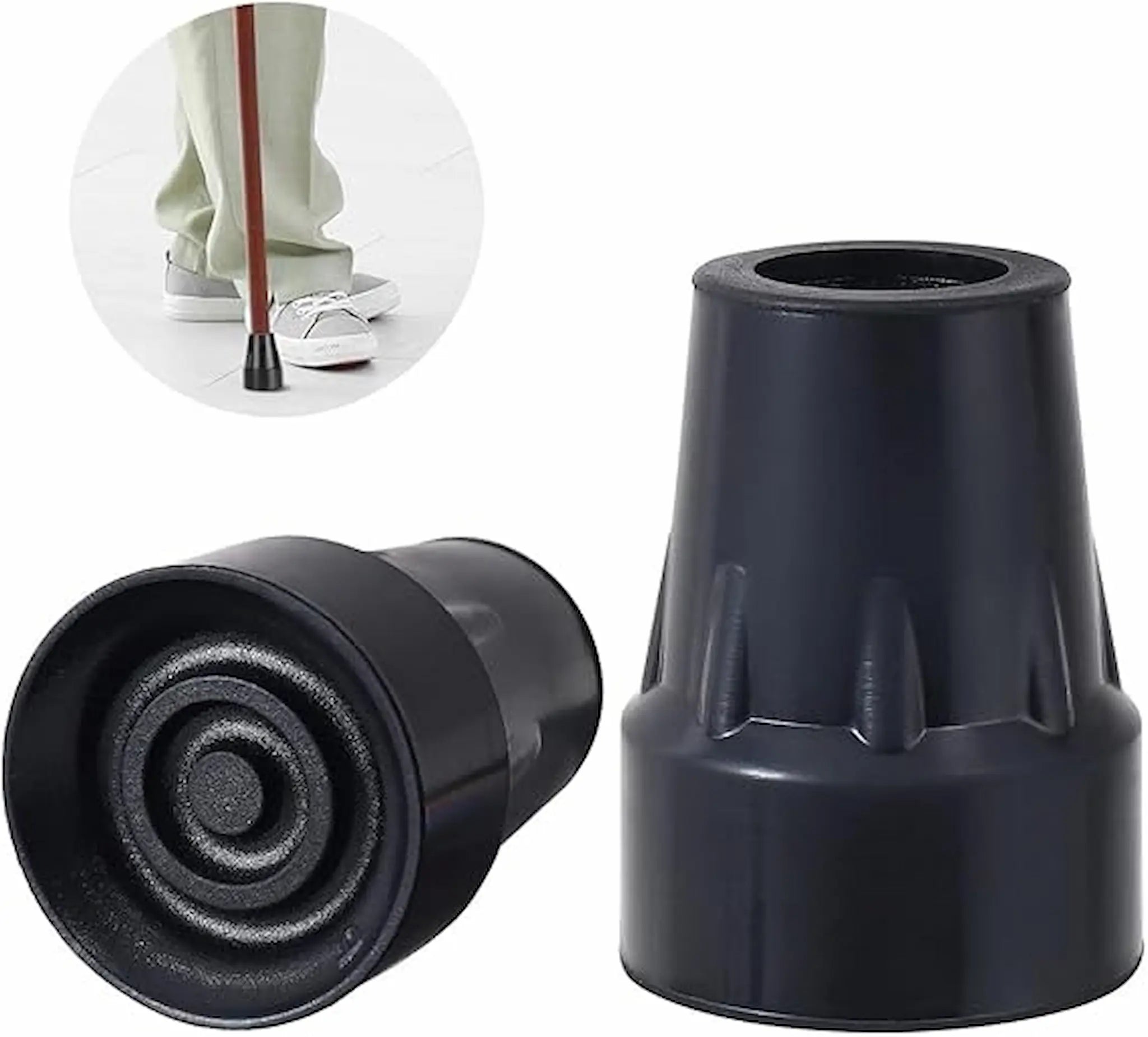 Embout de Canne Universel – Identités – Noir - 19mm