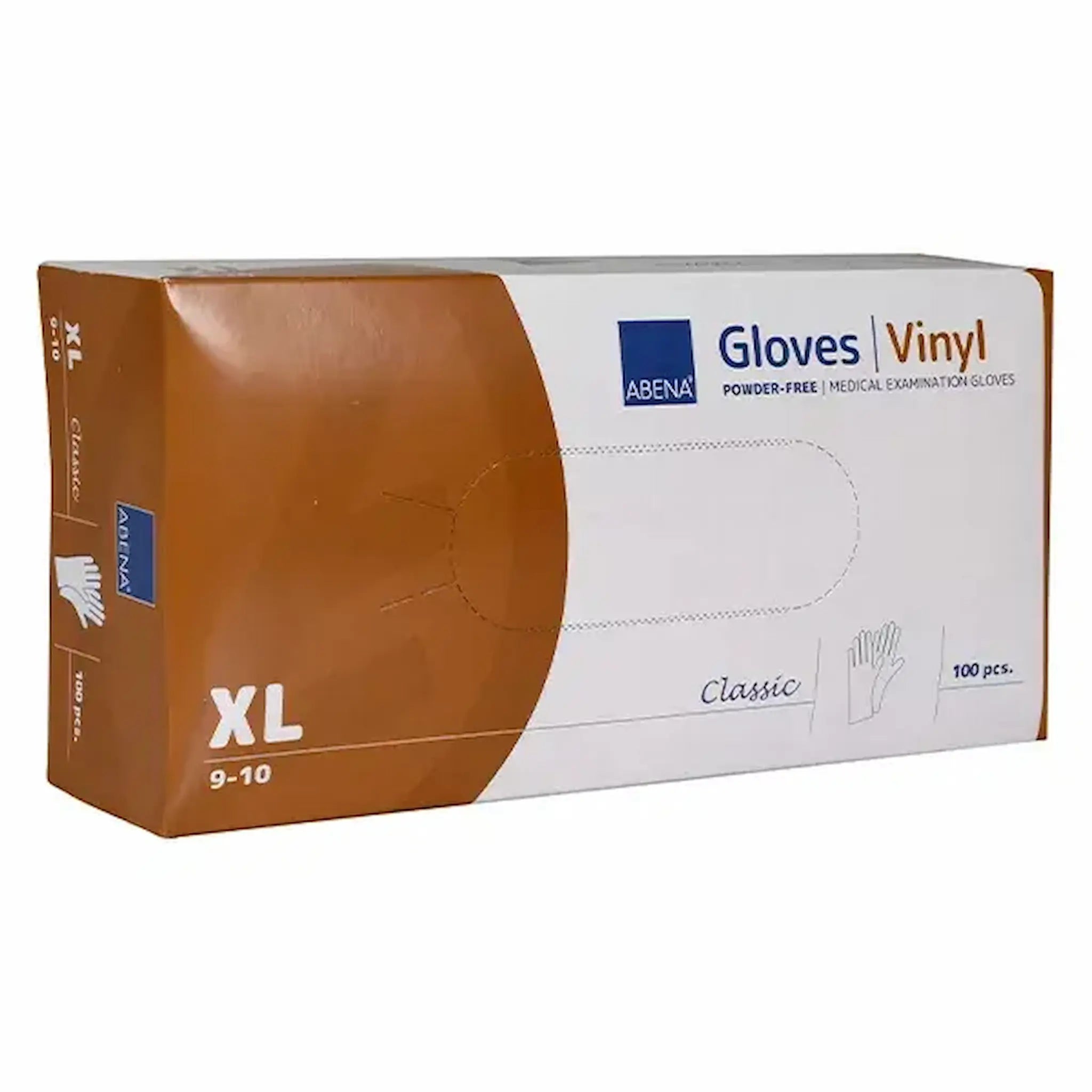 Gants d'examen vinyle sans poudre – Taille S M L XL – Abena-Frantex