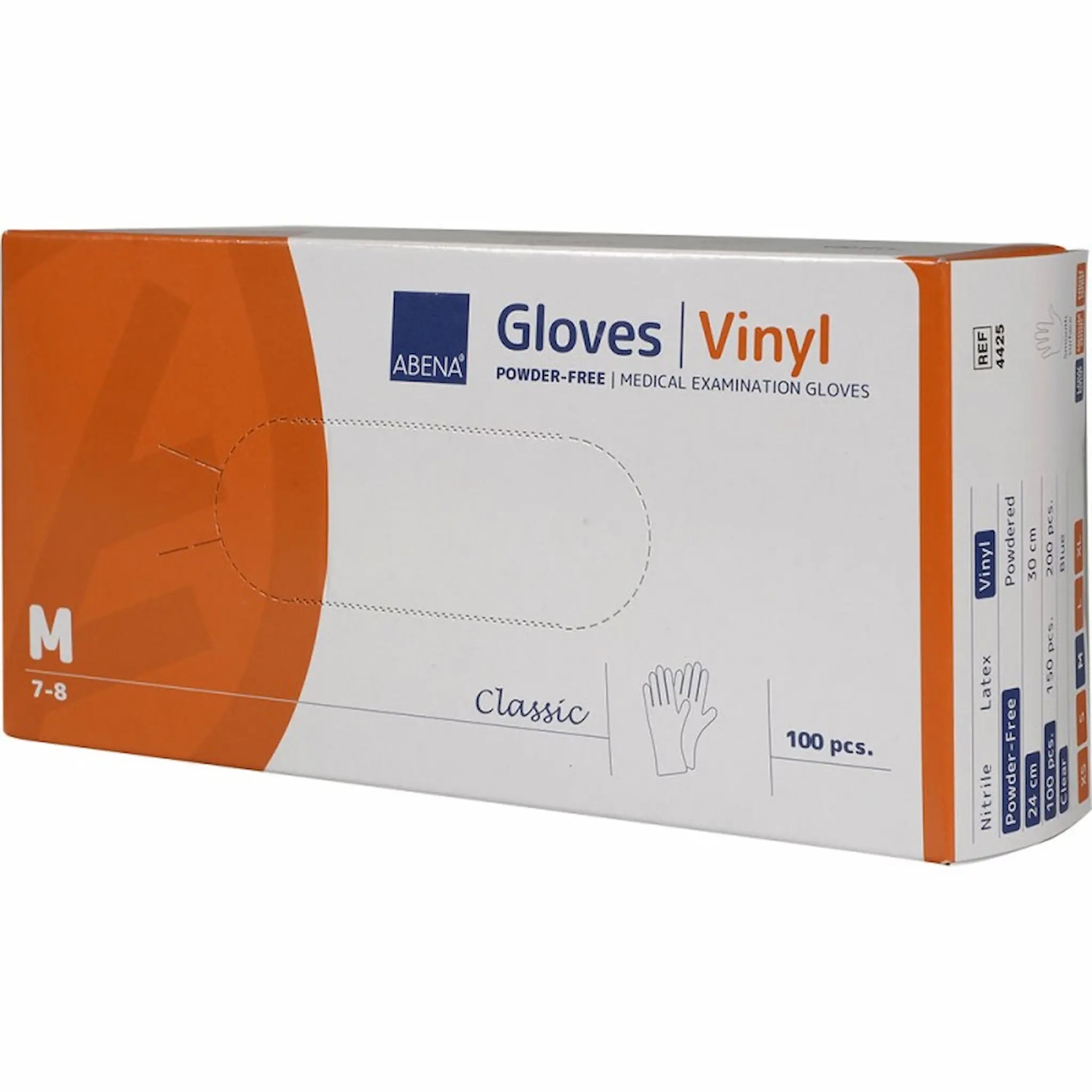 Gants d'examen vinyle sans poudre – Taille S M L XL – Abena-Frantex