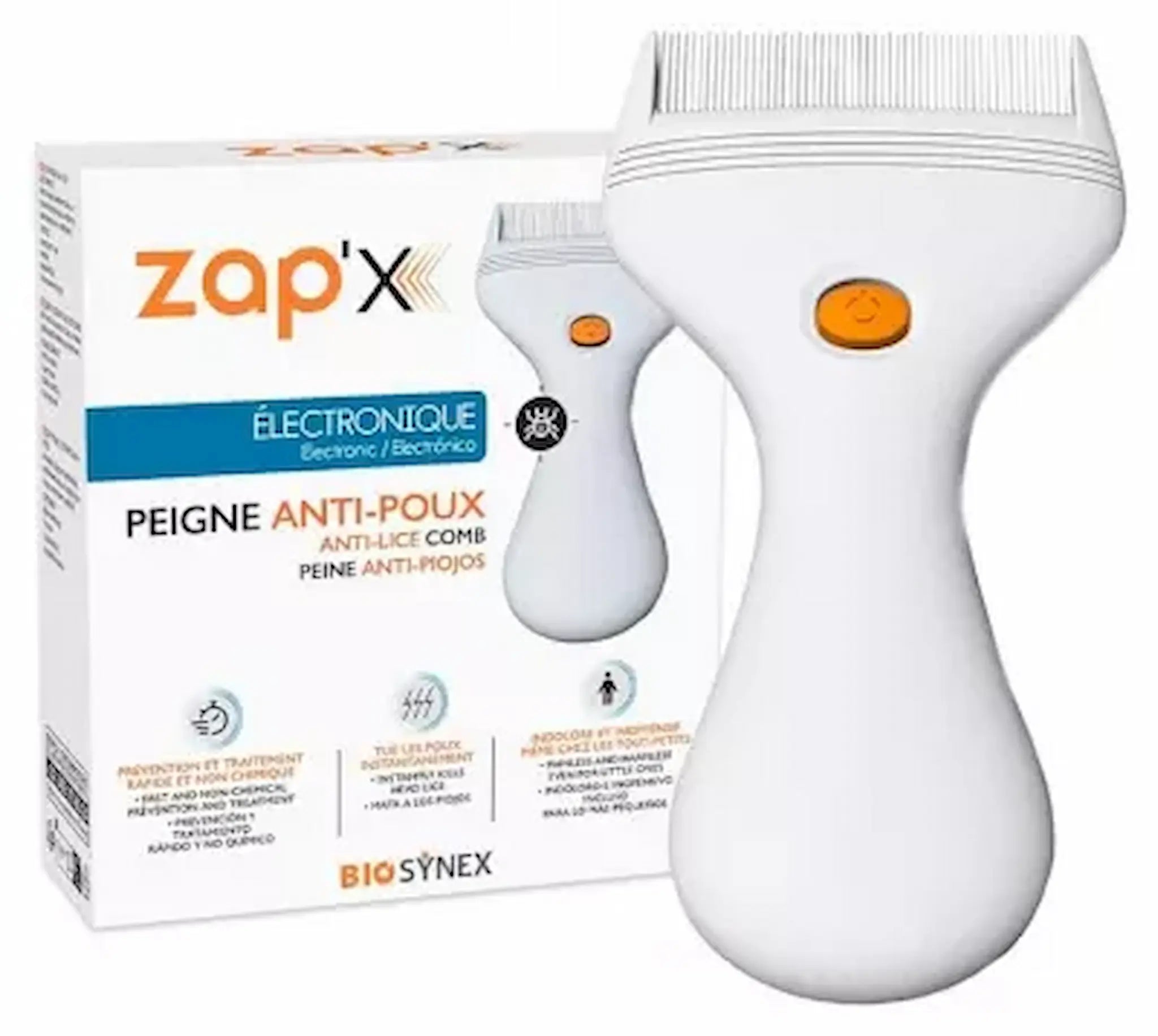 Peigne Électronique Anti-Poux – Zap’X