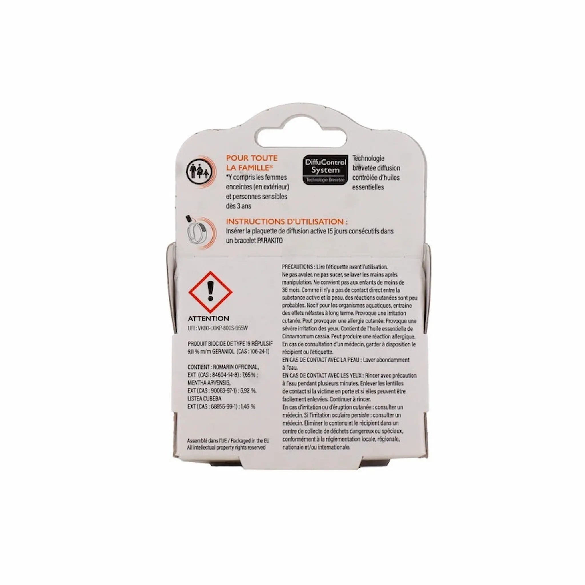 Recharges pour Bracelet Anti-Moustiques – Parakito – Adulte & Junior – Lot de 2