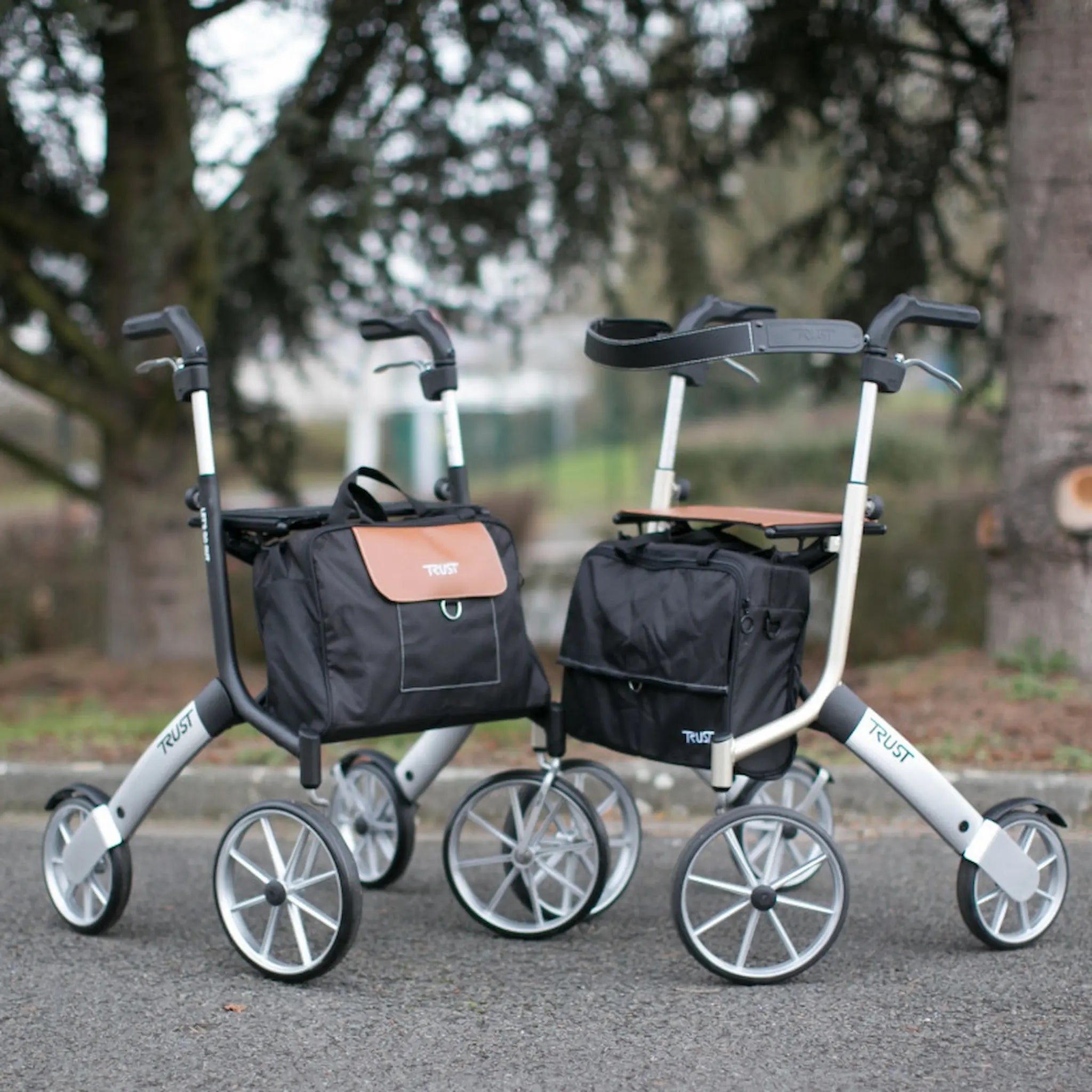Rollator 4 Roues - LET'S GO OUT - Beige