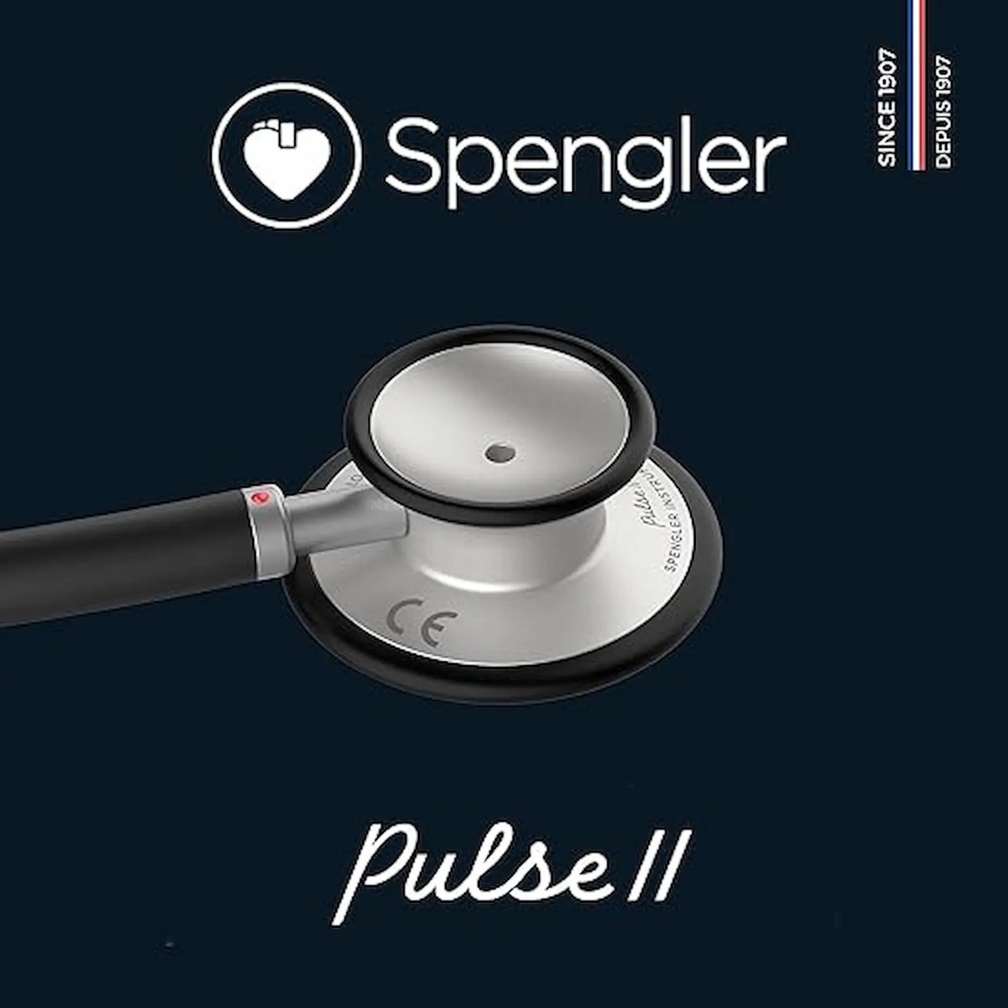 Stéthoscope - Dual Pulse II - Spengler - Double pavillon - Noir