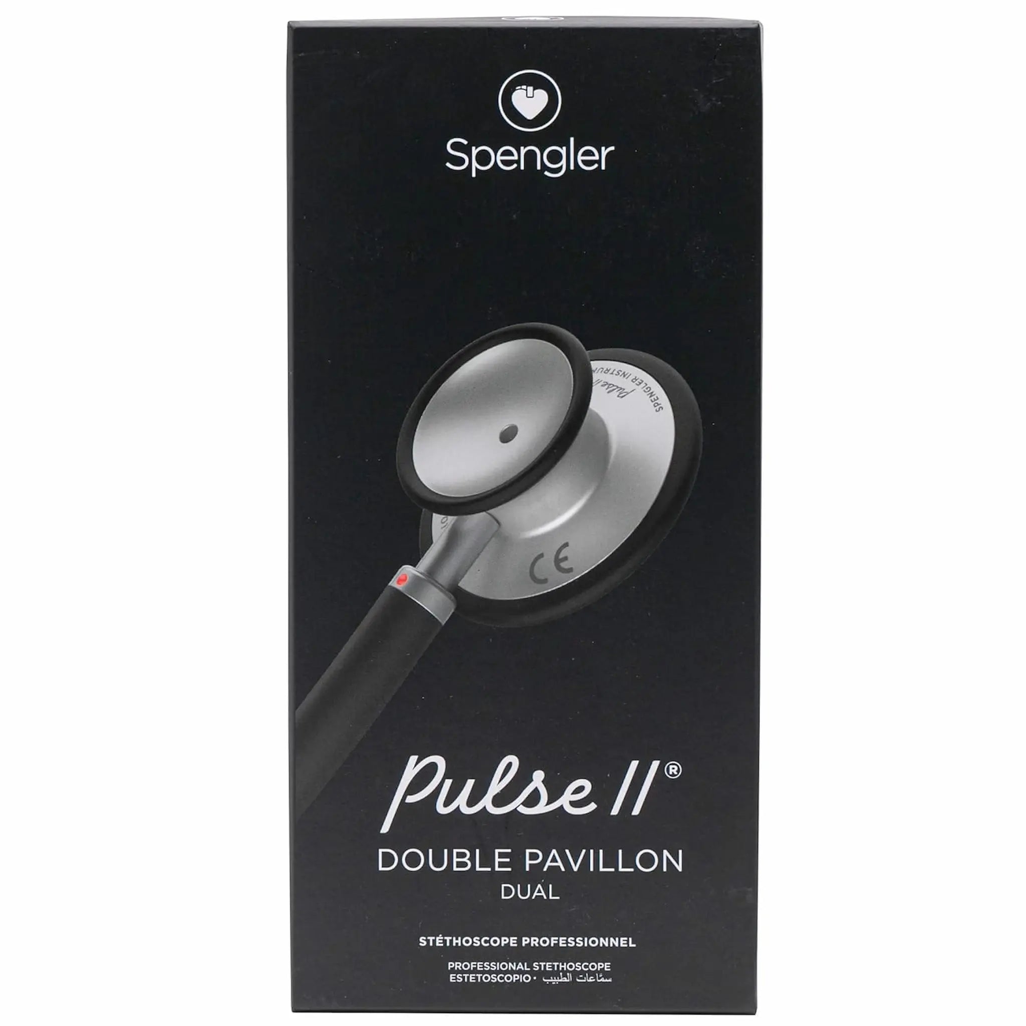 Stéthoscope - Dual Pulse II - Spengler - Double pavillon - Noir