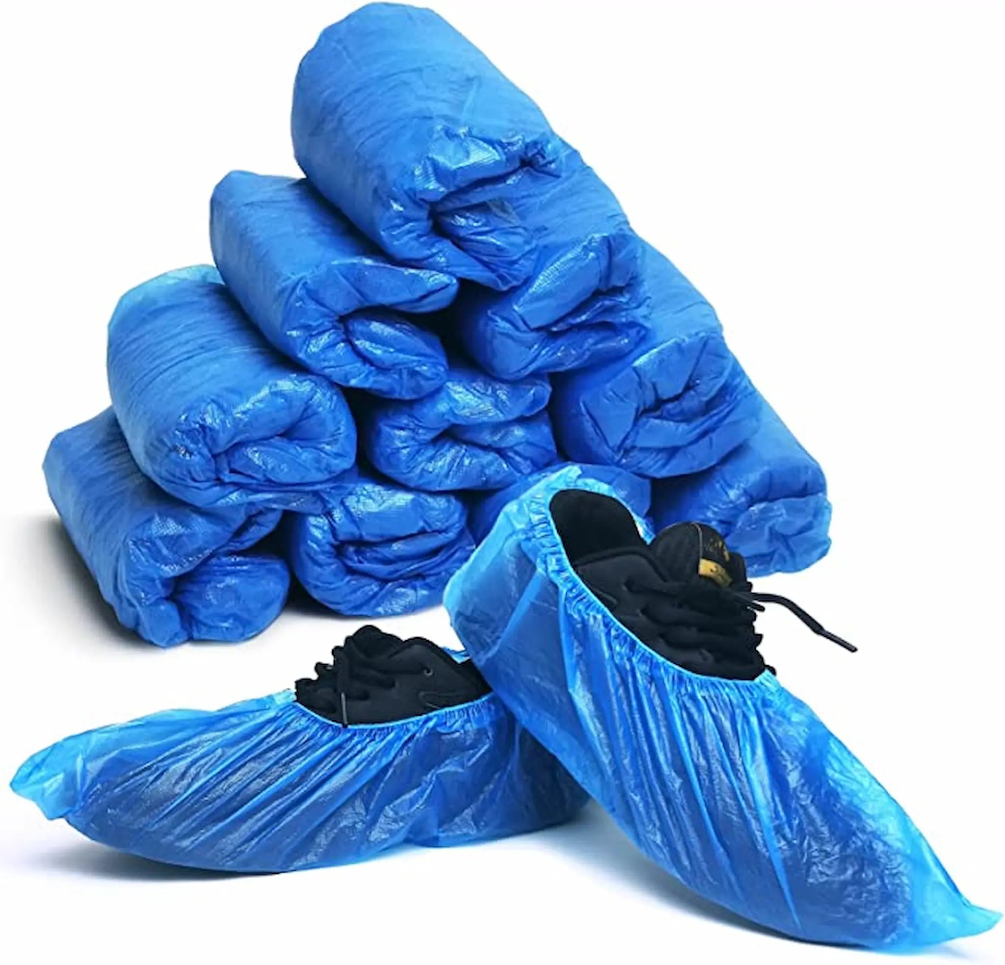 Surchaussures polyéthylène bleus – Sachet de 100
