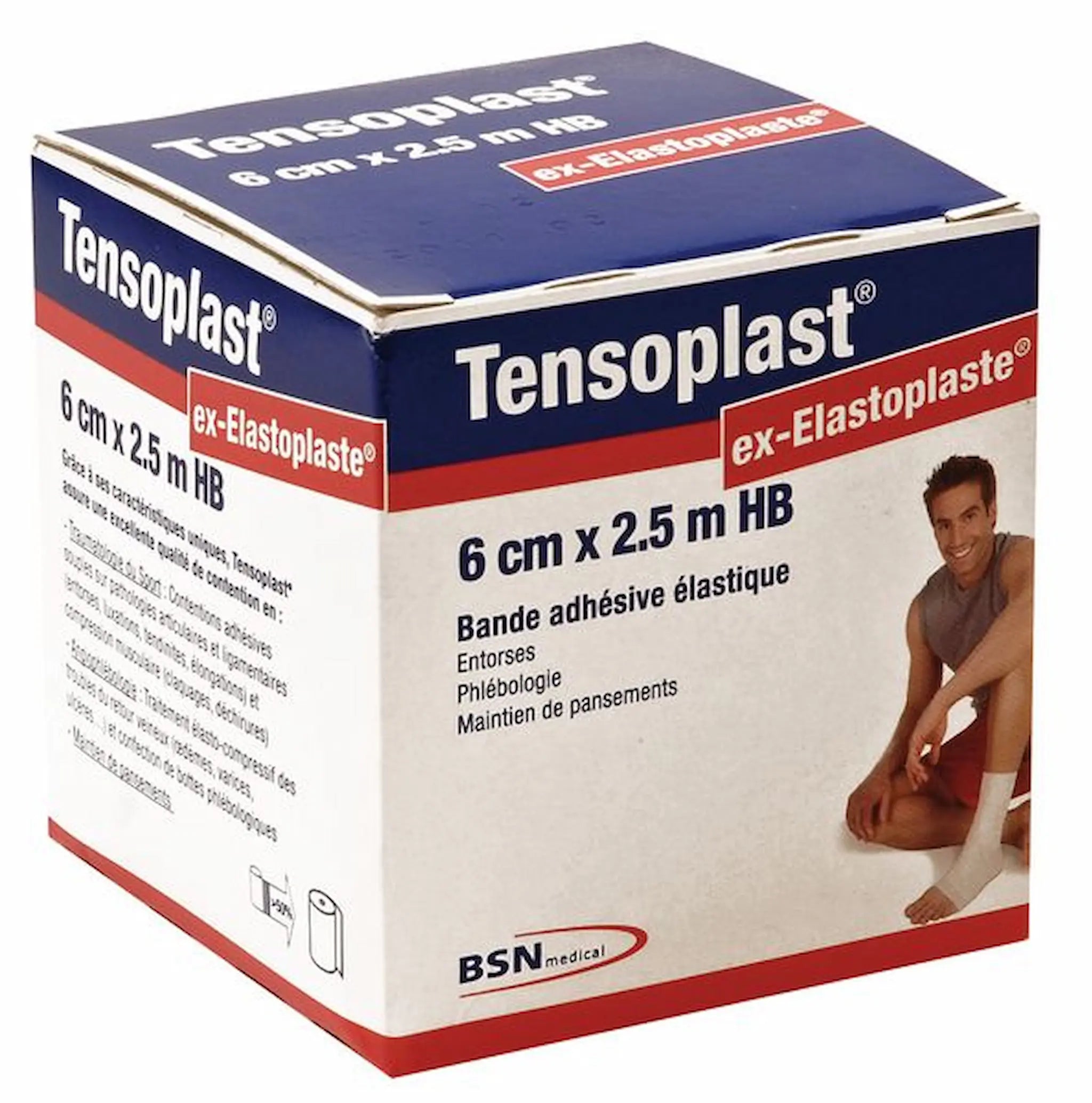 Tensoplast HB - 6 CM X 2.5 M – Bande Élastique Adhésive