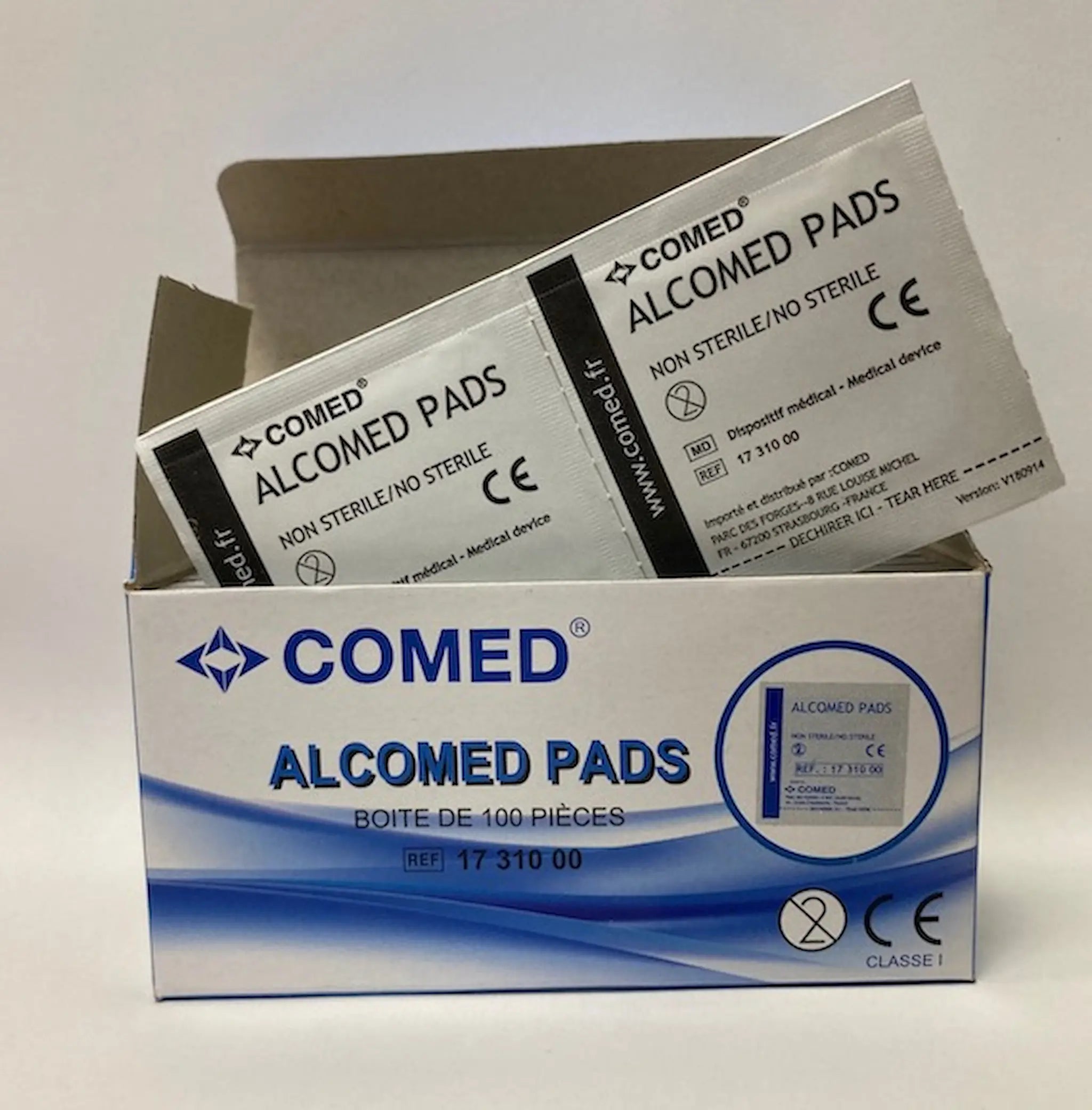 Tampon alcoolisé pré-injection - boîte de 100
