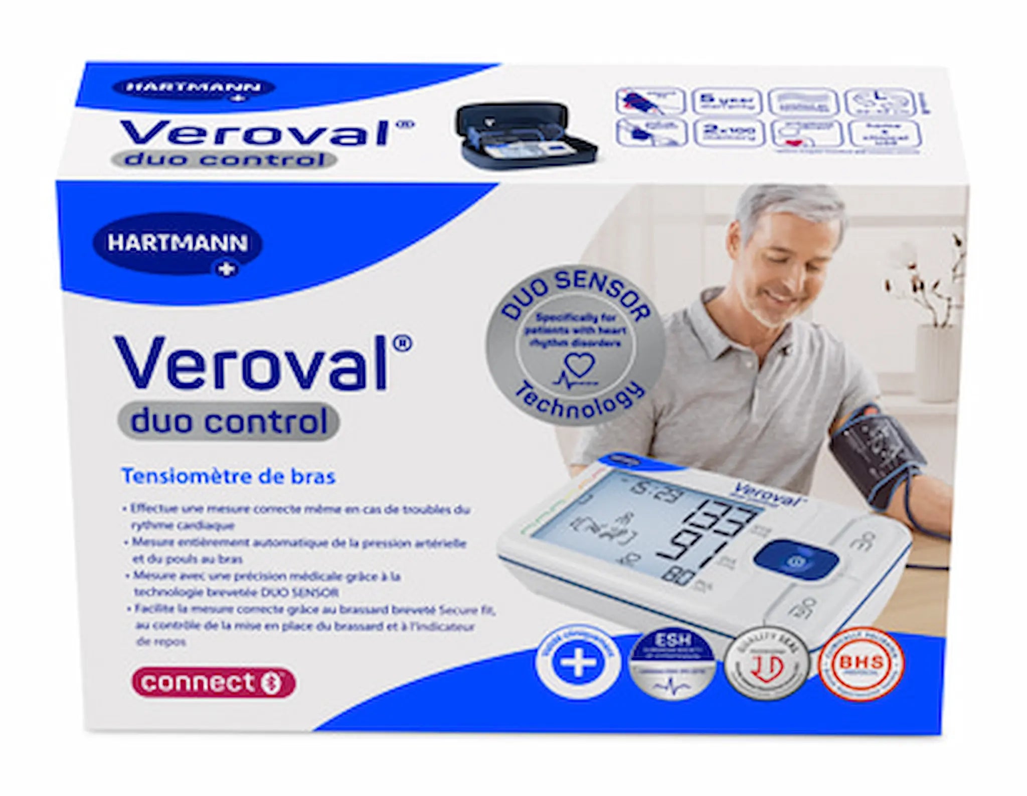 Tensiomètre électronique et Bluetooth - VEROVAL DUO - Hartmann
